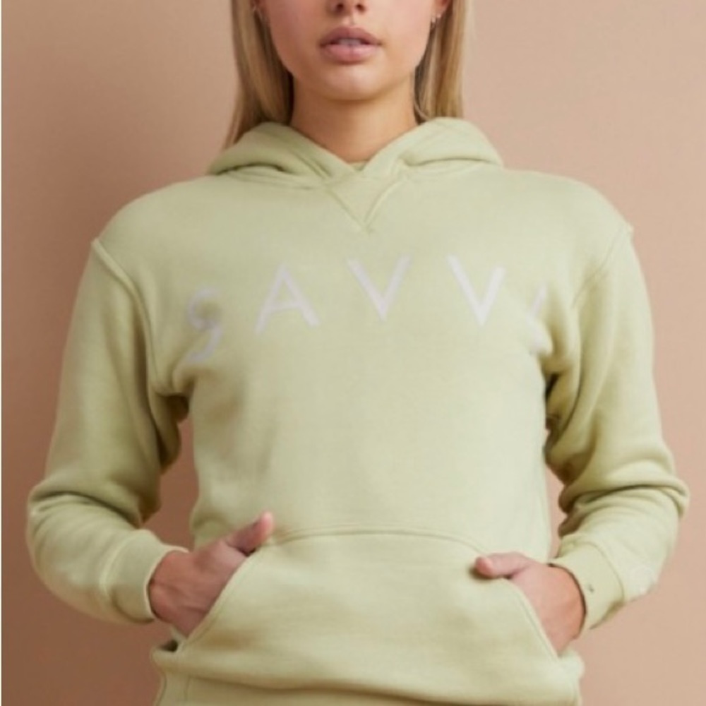 Savvi Logo Fleece Hoodie size S